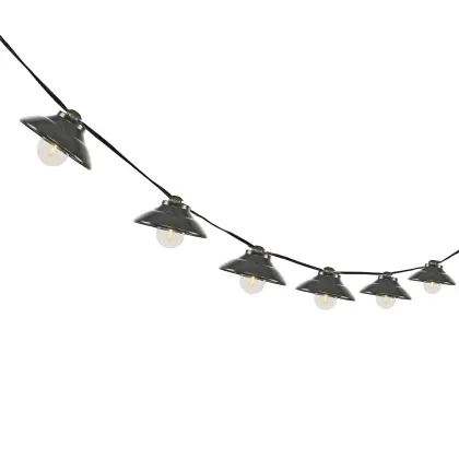 UL E12 G40 120V LED String Light - Bistro Lamp Mantle Palace, 11FT, 10LT, 12*12*12", 20AWG XTW Wire