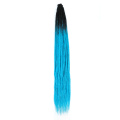 Dwukolorowe ombre Faux Locs 1B NIEBIESKIE