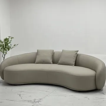 White Leather Sofa Set for Living Room Furniture