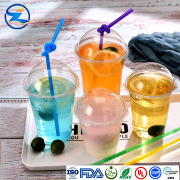 Disposable Biodegradable customized logo PLA Clear Cup