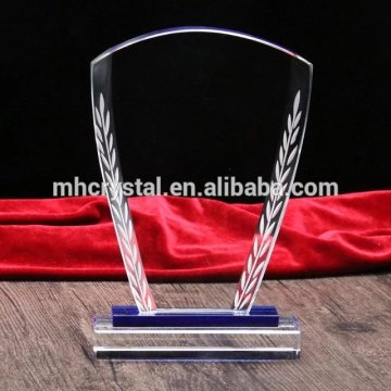 Optical Blank glass crystal plaque trophy shield MH-J0889