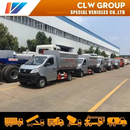 China Changan Mini roll off container Garbage Truck Hook Lift Garbage Truck