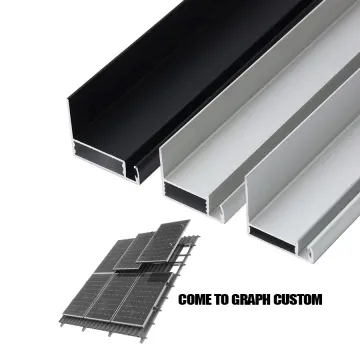 Aluminum Solar Panel Mounting Frame for Photovoltaic Panels and Roofs