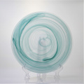 Wholesale Green Colored Frosted Cloudy Glass Plates Set