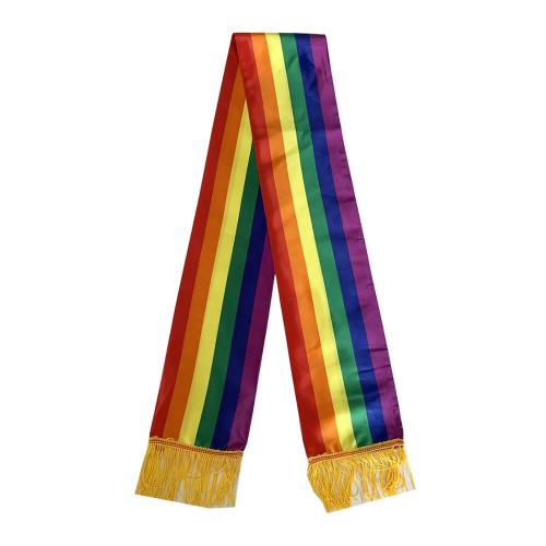 selendang pelangi LGBT bercetak reka bentuk digital