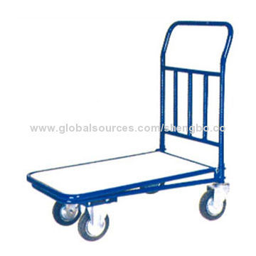 Platform hand truck with 150kg load and 6" caster