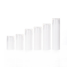 PP Airless Bottle 30ml 50ml 100ml White Cosmetic Airless Pump Bottles Manufactory