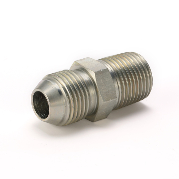 อะแดปเตอร์ไฮดรอลิกส์: JIS Gas Male 60 องศากรวยและอะแดปเตอร์สายยาง BSPT