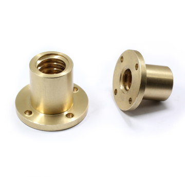 Trapezoidal Thread Nut Flange Brass Nut for Lead Screw