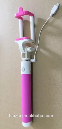 Factory sale Selfie Stick Monopod With Connector Button Handle Monopod For iPhone 7 7 Plus