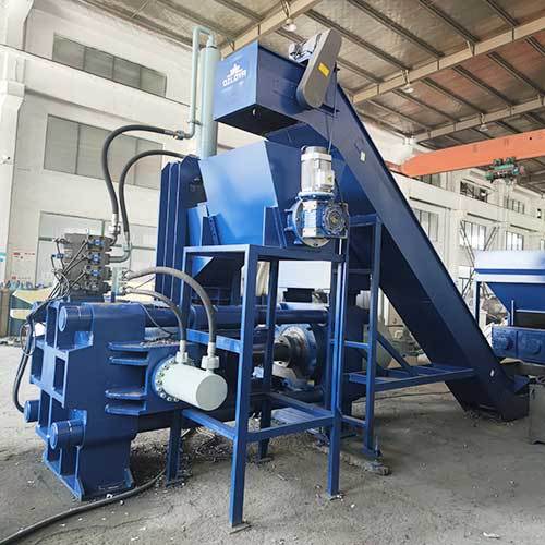 Big Capacity Brass Shavings Briquetter High Output Horizontal Metal Chips Briquetting Press Factory