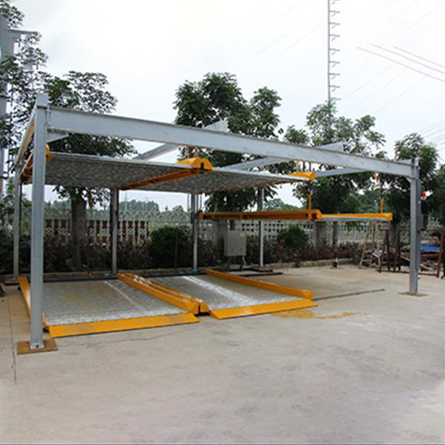 Efficient two-level puzzle parking system
