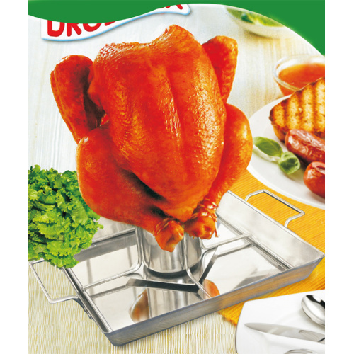 Решетка для жаркого из курицы-барбекю в пивной банке