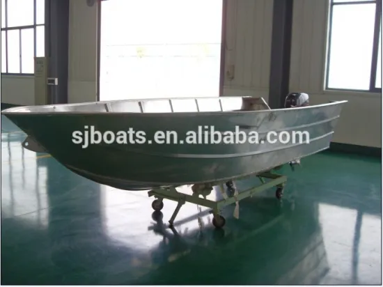 Small welded Aluminium boat manufacture with outboard engine for sale