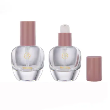 Empty glass cosmetic pump bottles for essential oil