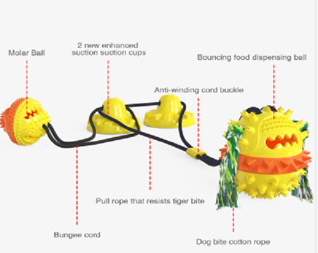 Dog Training Rope Ball Details 2