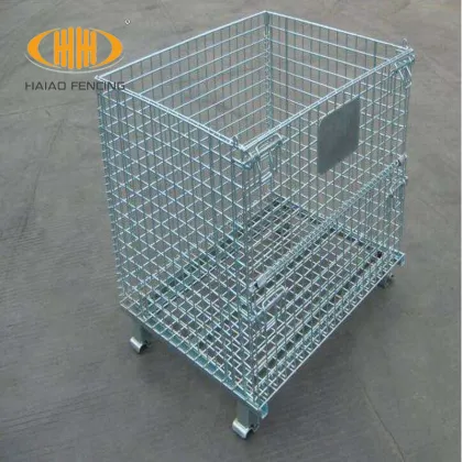 PVC coated metal storage cages with 4 wheels