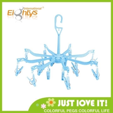 Durable pegs round plastic hangers for socks