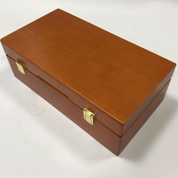Boîte d'emballage en bois MDF pour médailles de monnaie
