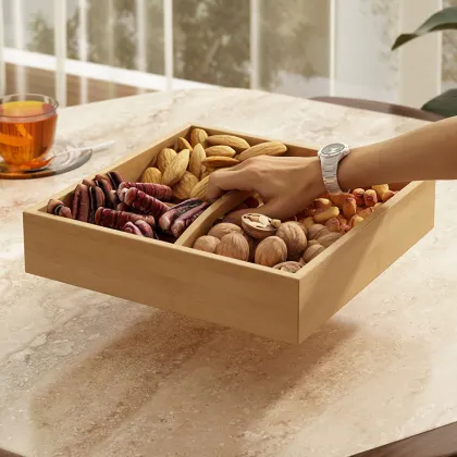 Bamboo Snack Storage Basket