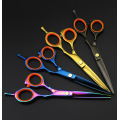 5.5'' Professional Hairdressing Scissors Cutting Shears Thinning Scissors Tijeras Human Hair Scissors 4 colors