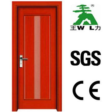 Interior Wooden Door with 6 Layers Painting,Made of Solid Wood