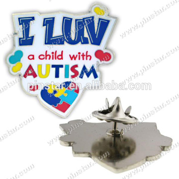 Custom Metal Autism Awareness Products a child with Autism Lapel pin