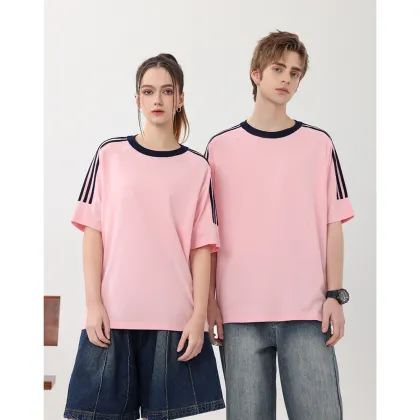 Women's 100% Cotton Three Webbing T-Shirt