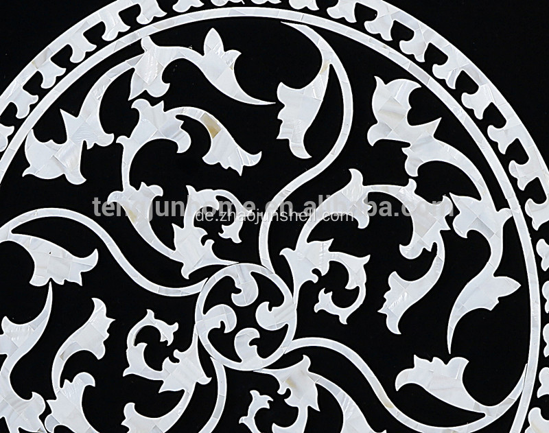 Großhandel handgemachte geometrische abstrakte Muster Shell Handwerk für Dekoration Wandbild