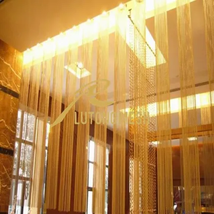 Curtains made with beads/string curtain with metal beads