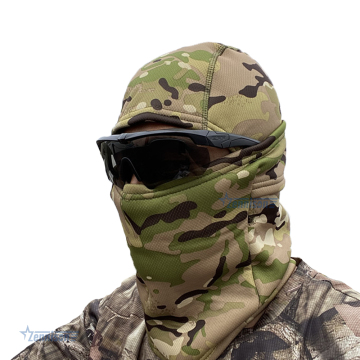 Custom Camouflage Balaclava for Skiing and Winter Motorcycling