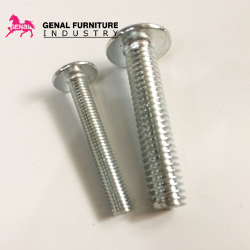 Durable Zinc Finish Adjustable Metal Sofa Screws with Self-Tapping