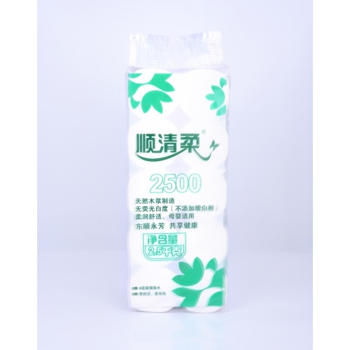 12 rolls yongfang natural toilet paper