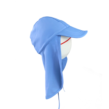 Sun Protection Swim Beach Hat for Kids: Features Neck Flap and Adjustable Drawstring