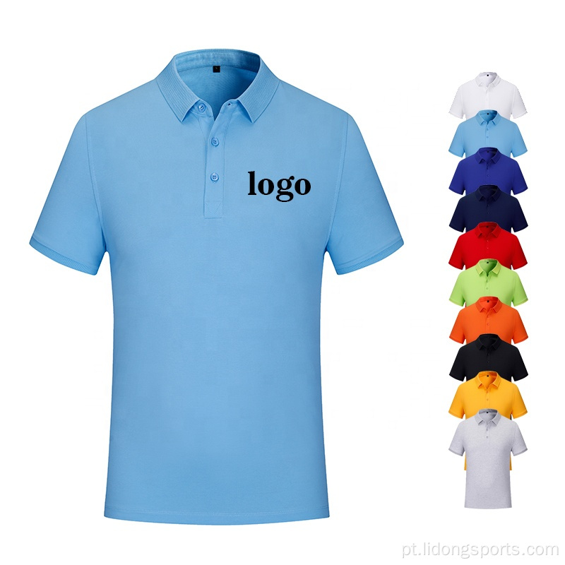 Verão confortável esporte de camiseta polo casual