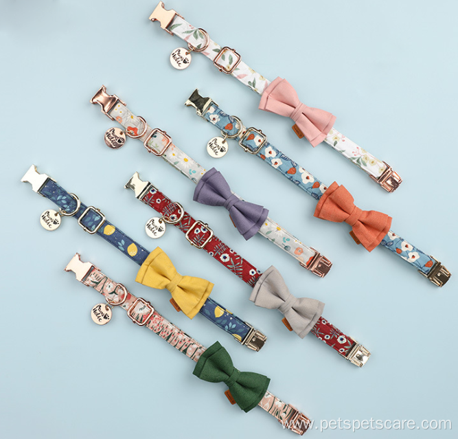 Bow Tie Colorful Pure Cotton Collar Personalized