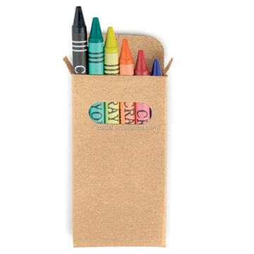 6 pezzi di pastello promozionale personalizzato non tossico set nella scatola di pastelli