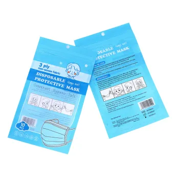 Hot Sale Plastic Bag For Medical Facial Mask Packaging Mask Bag