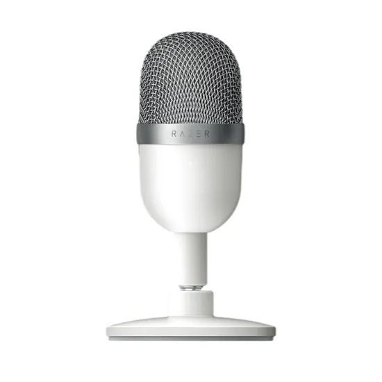 Razer Seiren Mini USB Condenser Microphone - Ultra-compact Silver Microphone with Supercardioid Pickup Pattern