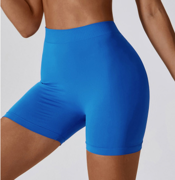 Custom Spandex Quick Dry High Waist V Cut Yoga Shorts for Women