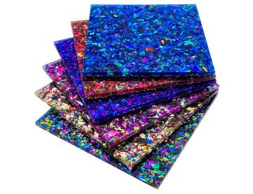 3mm, 5mm, and 2mm Glitterbels: Shiny Acrylic Color Sheets, Perspex, and Pearl Celluloid Sheets for Craft and Design