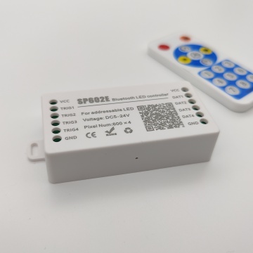SP602E ऐप रिमोट DC5 ~ 24V 4-आउटपुट पोर्ट WS2812B WS2811 SK6812 के लिए एलईडी कंट्रोलर
