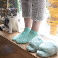 Femmes de haute qualité femme bambou / coton anit glisser des chaussettes invisibles