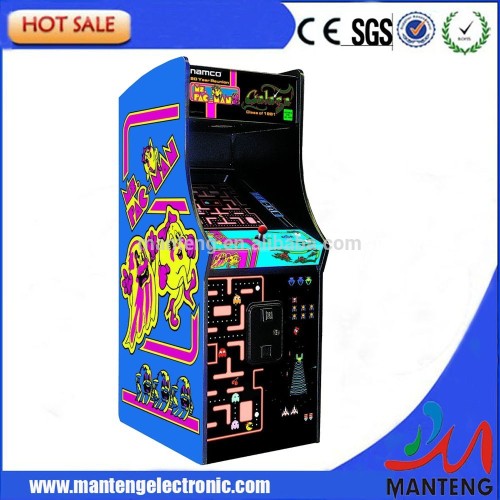 Ms Pacman cabinet with Galaga Pac man upright video arcade game