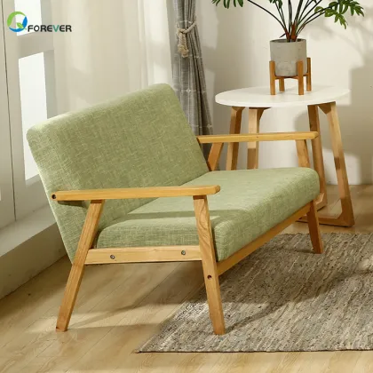 Wooden Single Seater Lounge Sofa Chairs for Home Decor