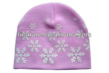 Beautiful knitted women winter hat