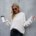 Women's Leisure Button Long Sleeves Sweater