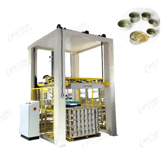 Leadworld Automatic Mechanical Tin Can Palletizer - Pallet Stacking Machine