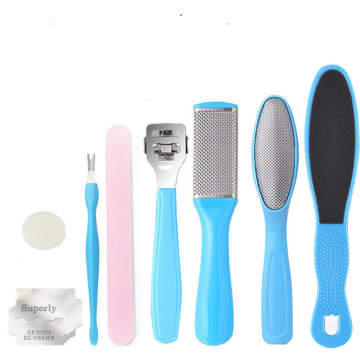 8Pcs Foot File Pedicure Kit - Callus Remover & Exfoliating Scrubber