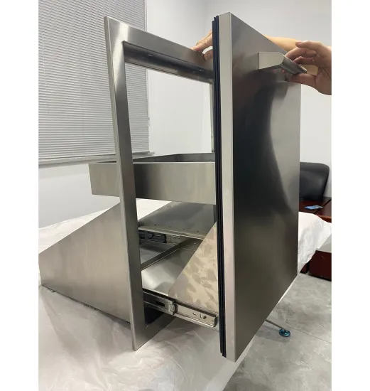 China Supply Modern Outdoor Kitchen Bbq Island Drawers Stainless Steel Kitchen Cabinet
